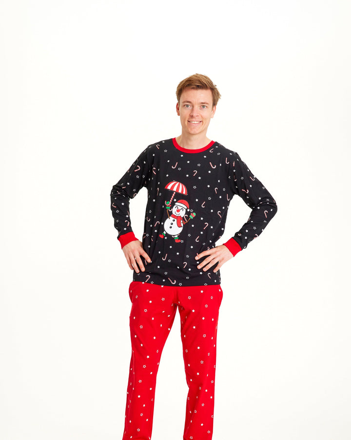 Stilla | Flyvende Snemand Jule-Pyjama Herre