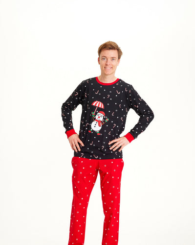 Stilla | Flyvende Snemand Jule-Pyjama Herre