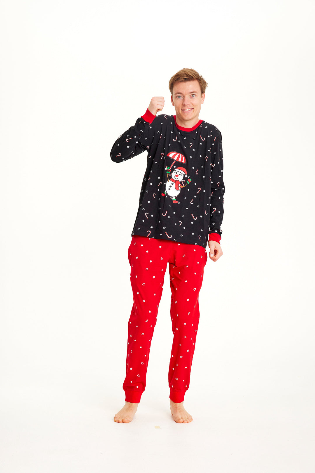 Stilla | Flyvende Snemand Jule-Pyjama Herre