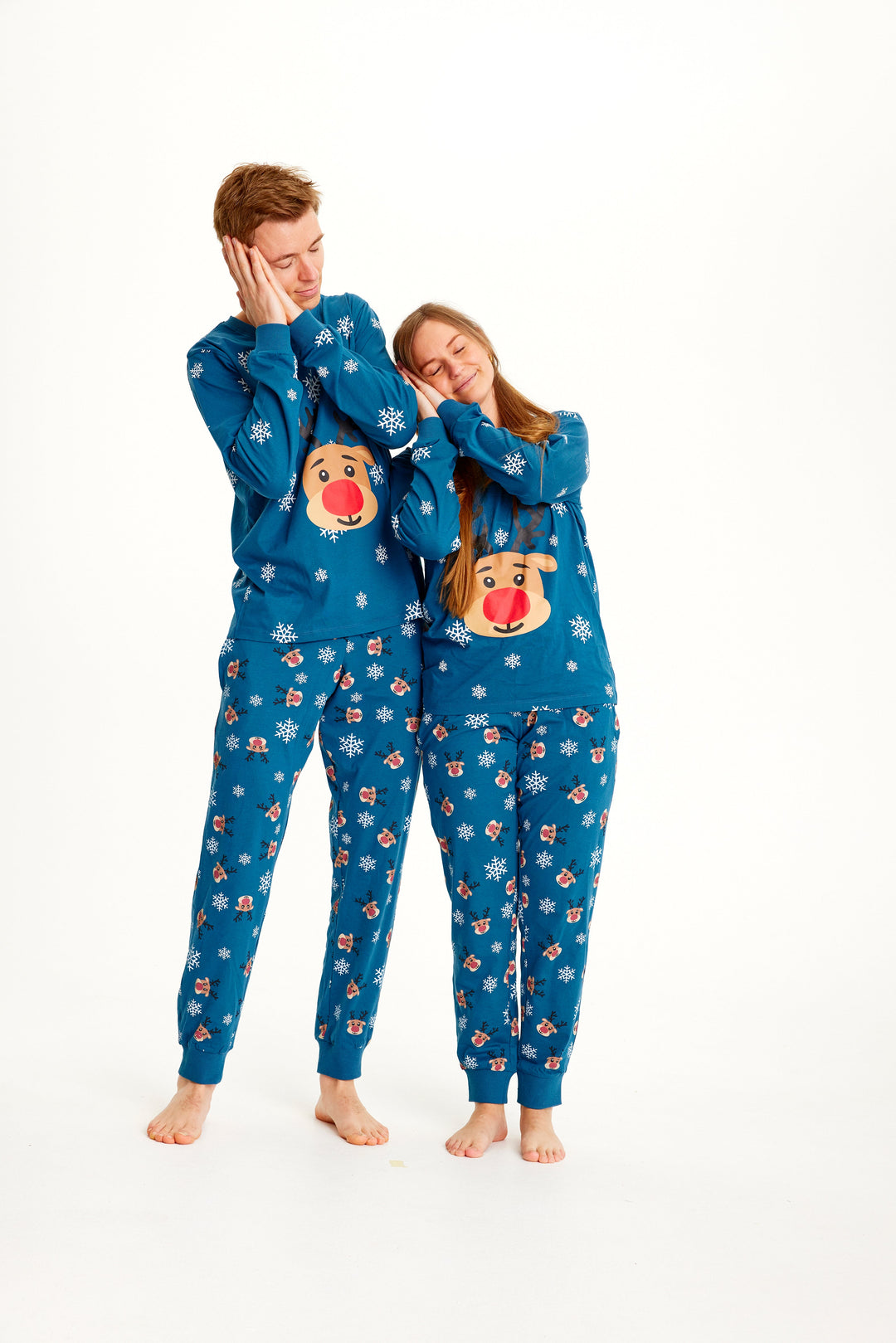 Stilla | Rudolfs julesovepyjamas blå damer
