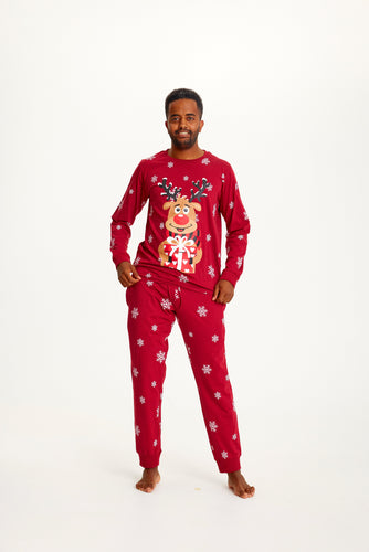 Stilla | Rudolf's Søde Jule-Pyjamas Rød Herre