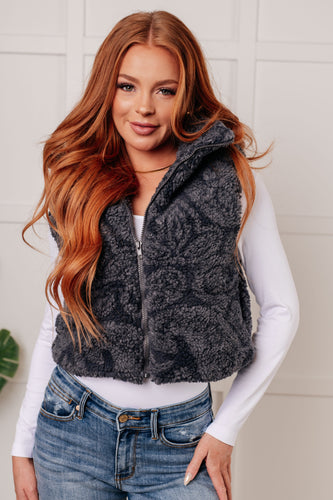 Stilla | Bare Et Lag Mere Vest Med Cashmere Sherpa Print