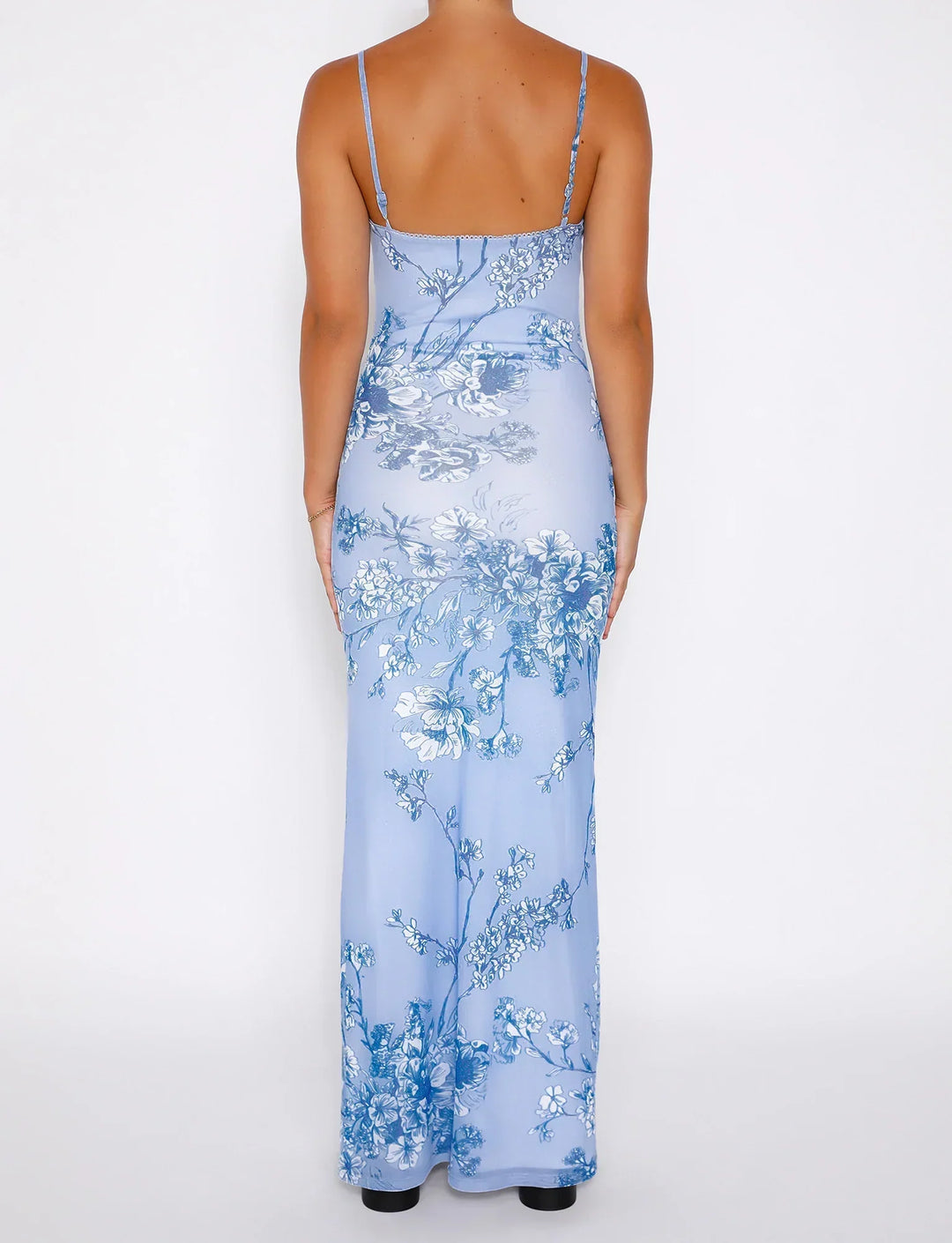 Stilla | Floral Blue Lace Dress
