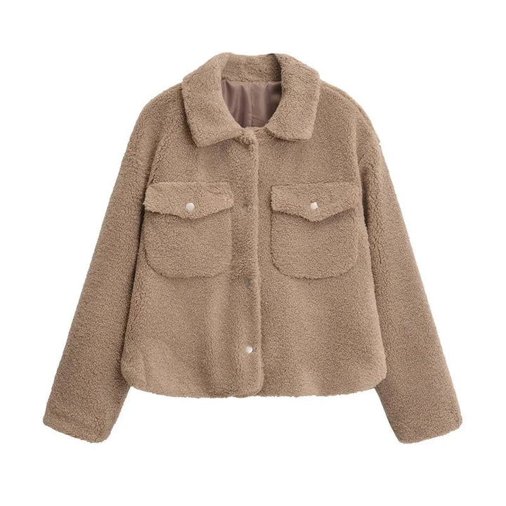 Stilla | Kort Damejakke med Teddy Fleece