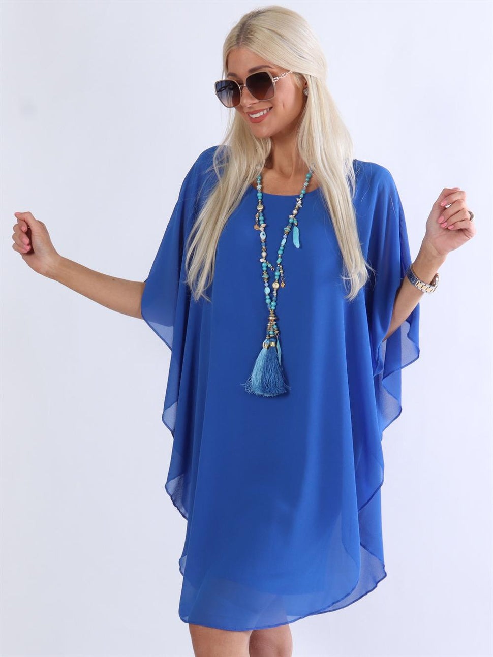 Stilla | Tunikakjole med Lag Af Chiffon