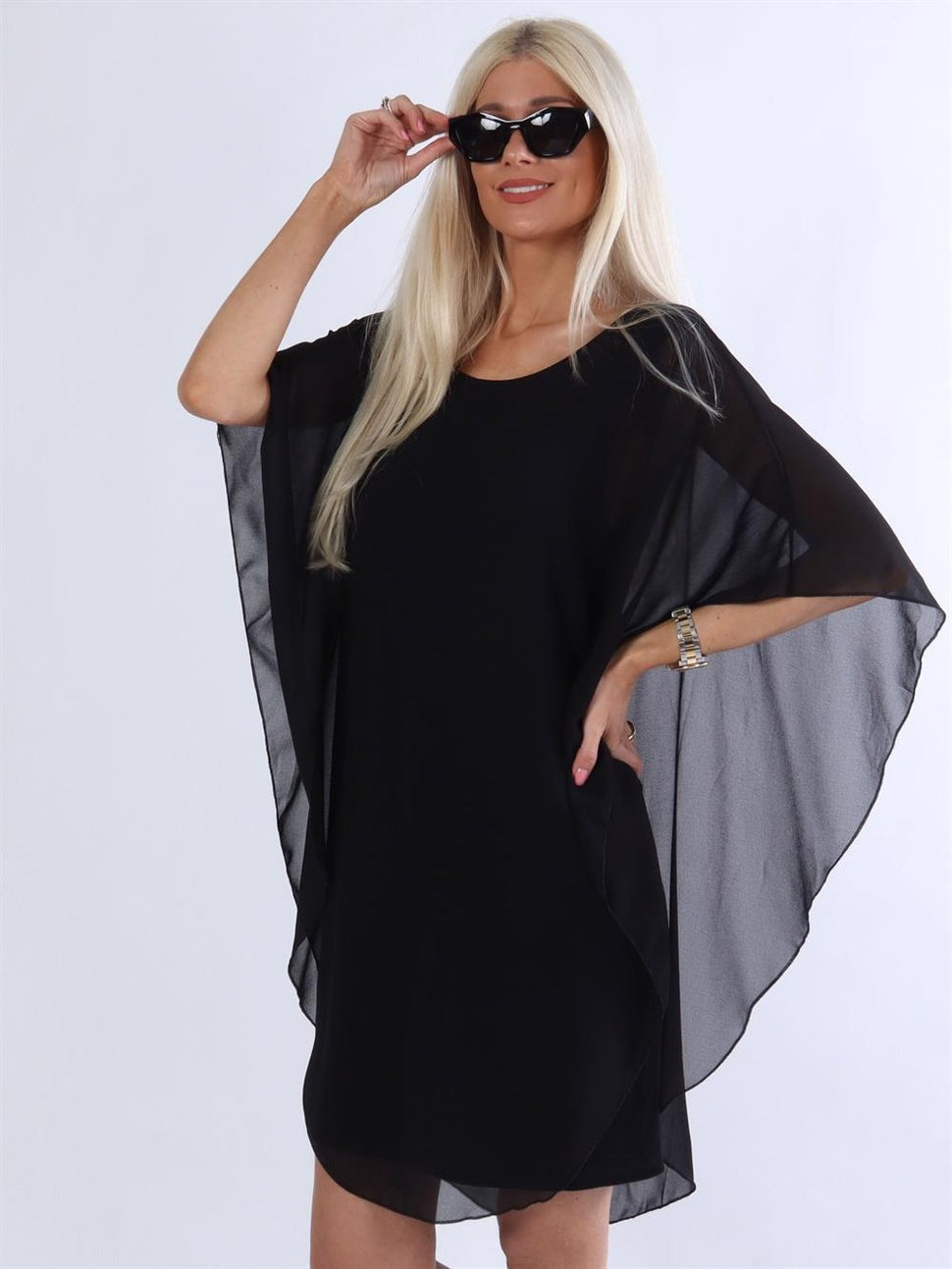 Stilla | Tunikakjole med Lag Af Chiffon