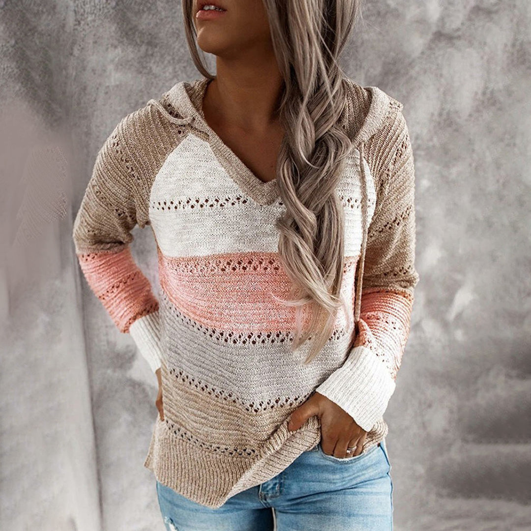 Stilla | V-udskæring sweater fritid sæson kollektion ideel til vinteren