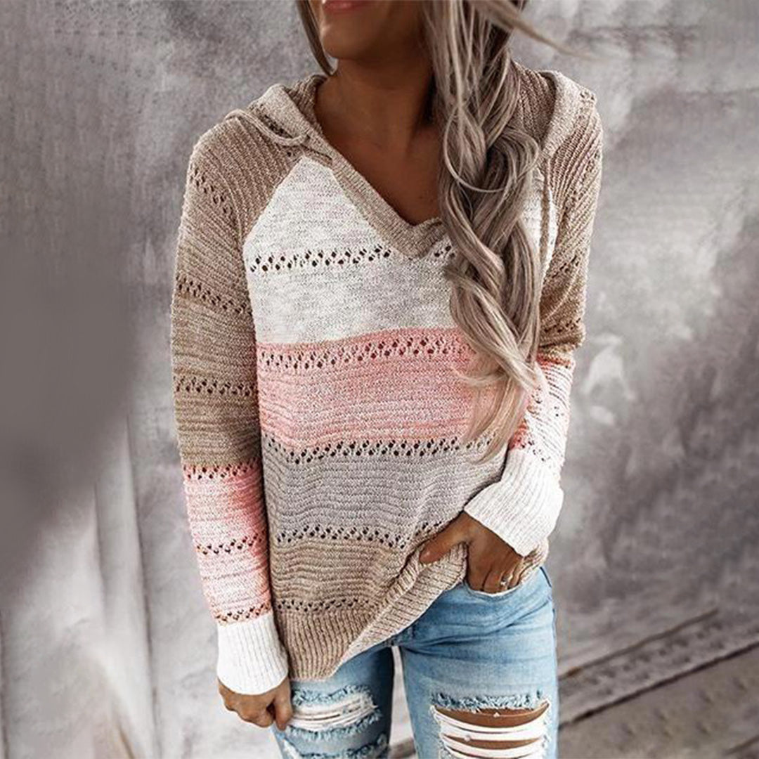 Stilla | V-udskæring sweater fritid sæson kollektion ideel til vinteren