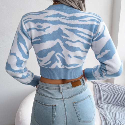 Stilla | Trendy Beskåret Strikket Sweater til Kvinder