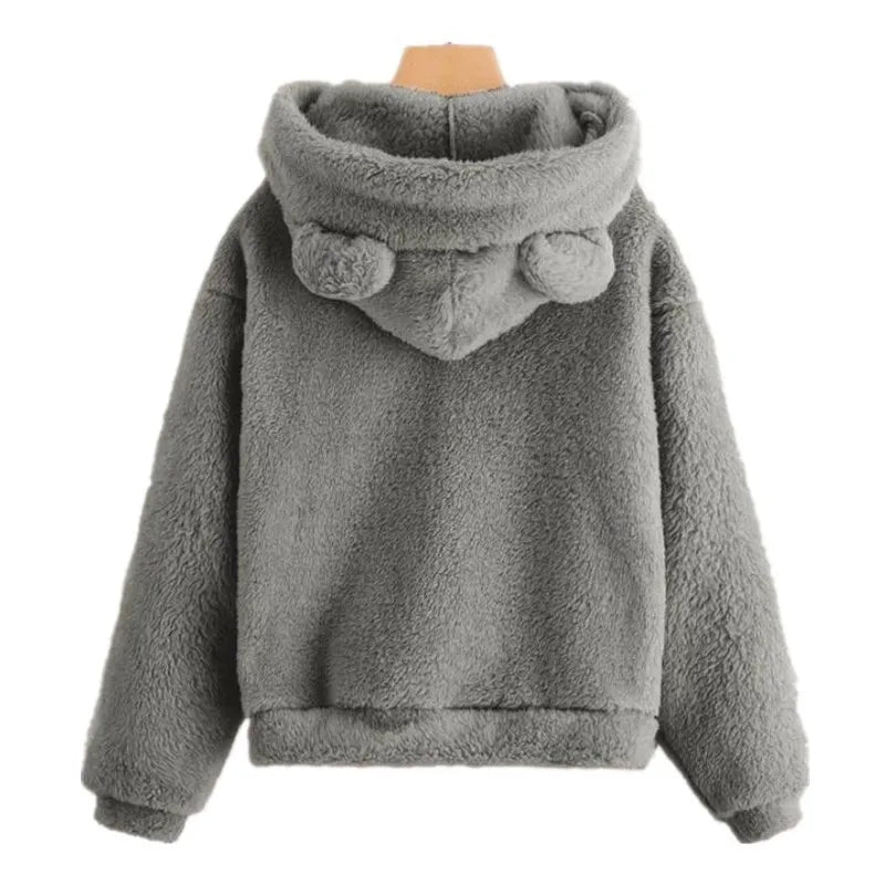 Stilla | Dame Hoodie med Teddyører