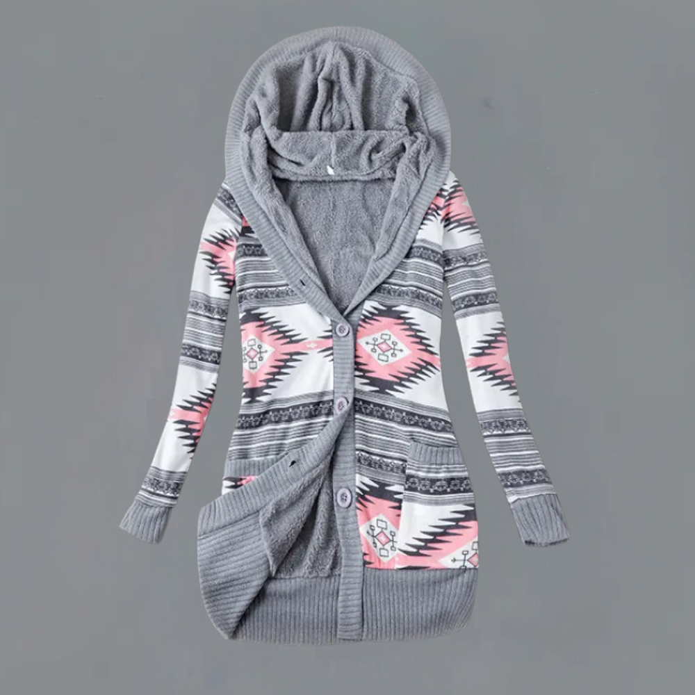Stilla | Trendy Cardigan med Hætte til Kvinder