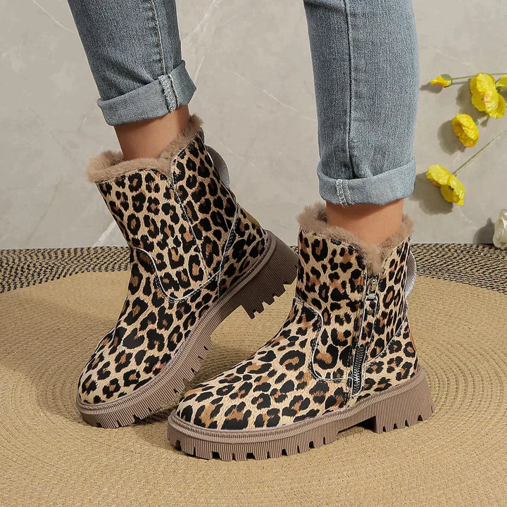 Stilla | Elegante støvler med leopardmønster