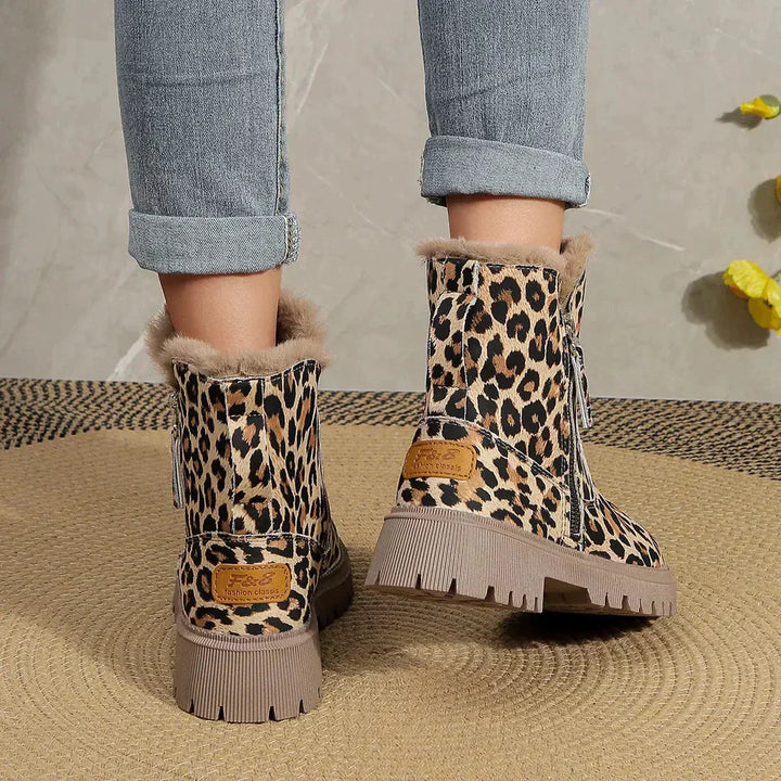 Stilla | Elegante støvler med leopardmønster