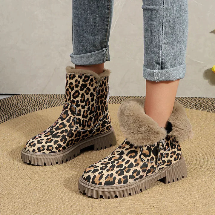 Stilla | Elegante støvler med leopardmønster