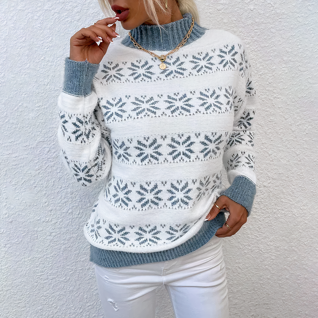 Stilla | Strik Snefnug Rullekravepullover