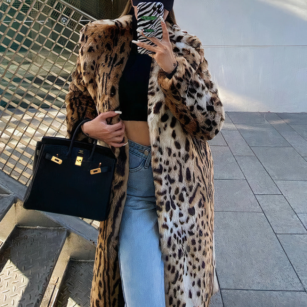 Stilla | Dame Tigertryk Frakke