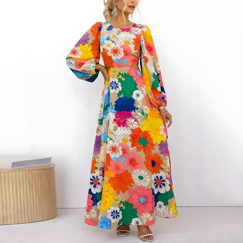 Stilla | Maxi Kjole Med Blomsterprint
