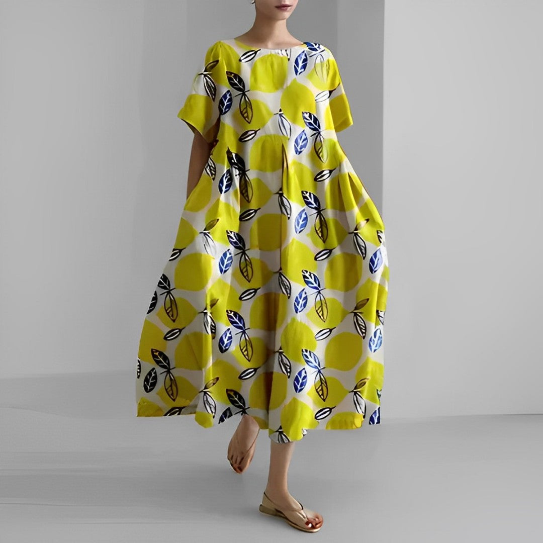 Stilla | Boho Blomstret Kjole