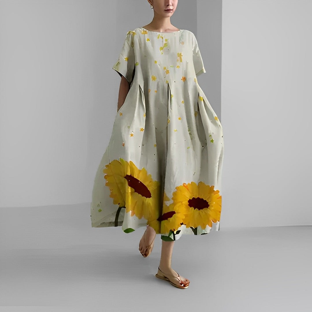 Stilla | Boho Blomstret Kjole