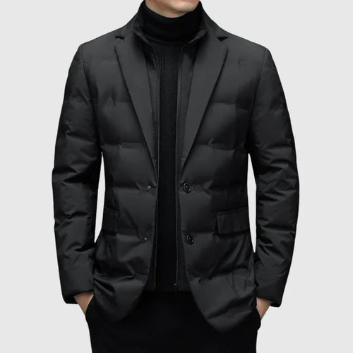 Stilla | Taljeret snit quilted blazer stil to knap lukning