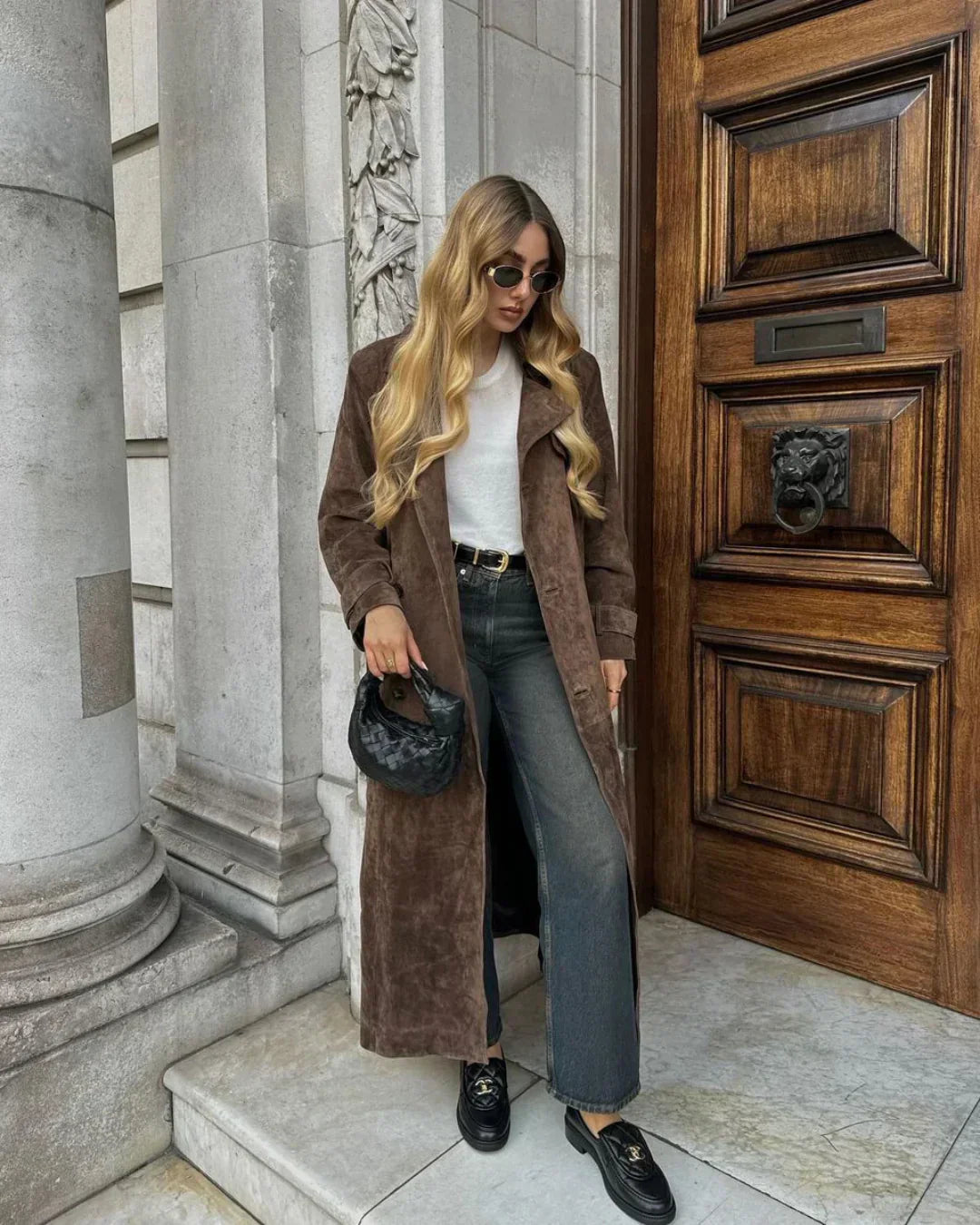 Stilla | Lang Suede jakke til elegante looks