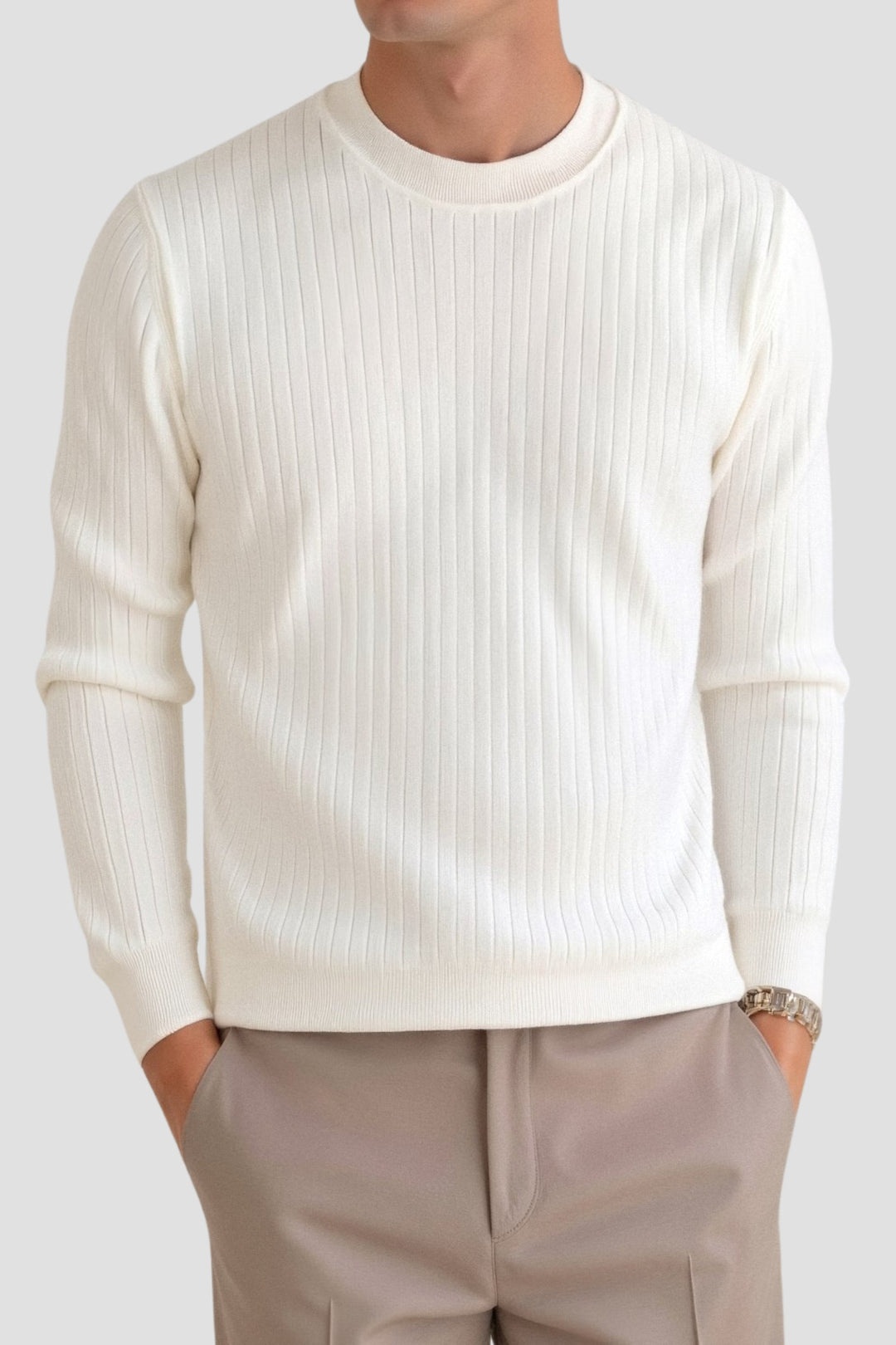 Stilla | Pullover Lavet Af Ribstrikket