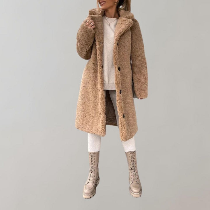 Stilla | Teddy Jakke til Damer Hvid Warm og Trendy