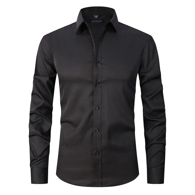 Stilla | Herre Slim Fit Stretchstof Krølfri Button Down Krave