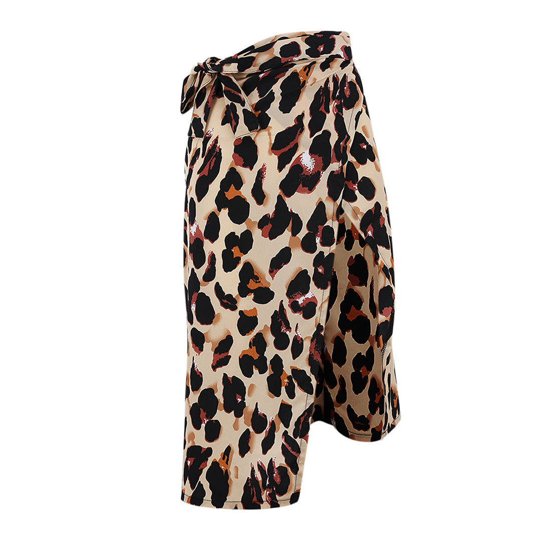 Stilla | Trend Nederdel Med Styliseret Leopardmønster