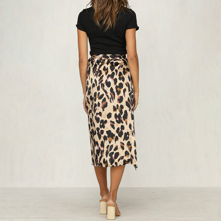 Stilla | Trend Nederdel Med Styliseret Leopardmønster