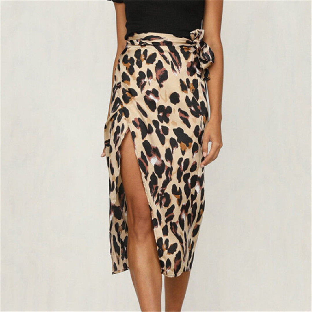 Stilla | Trend Nederdel Med Styliseret Leopardmønster
