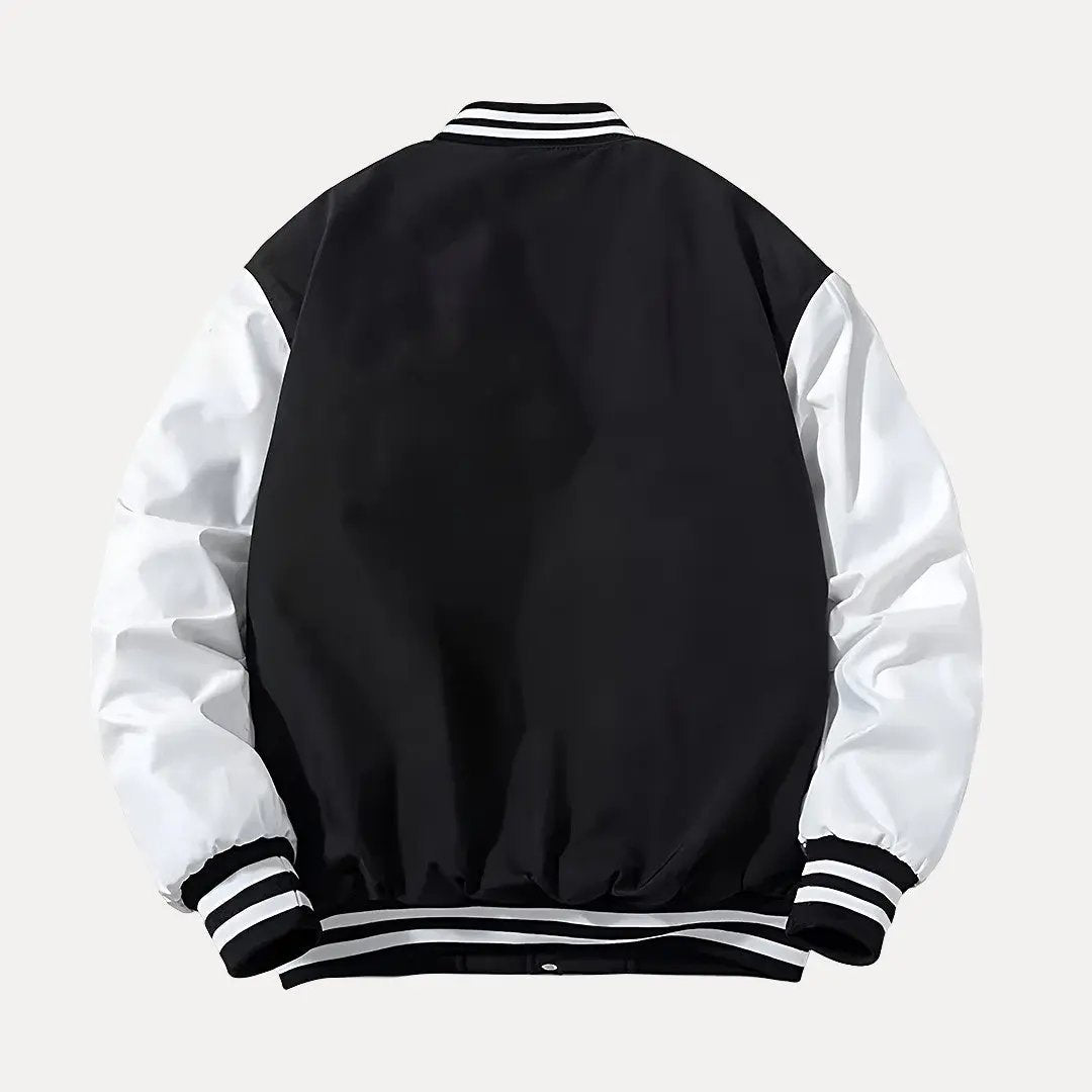 Stilla | Patchwork Aftagelig Hætte Varsity Jakke