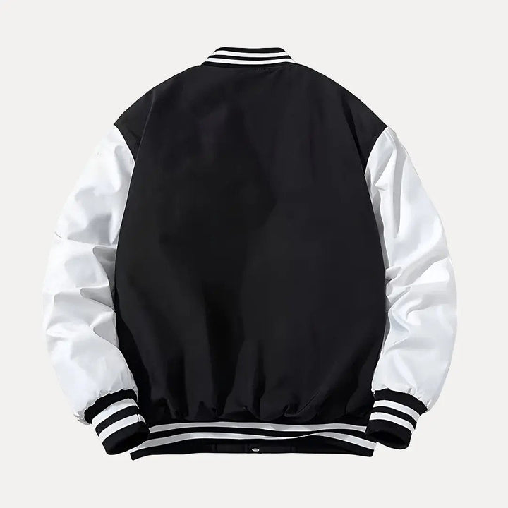 Stilla | Patchwork Aftagelig Hætte Varsity Jakke