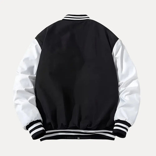 Stilla | Patchwork Aftagelig Hætte Varsity Jakke