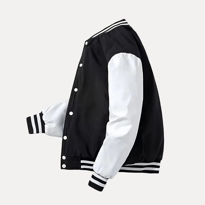 Stilla | Patchwork Aftagelig Hætte Varsity Jakke