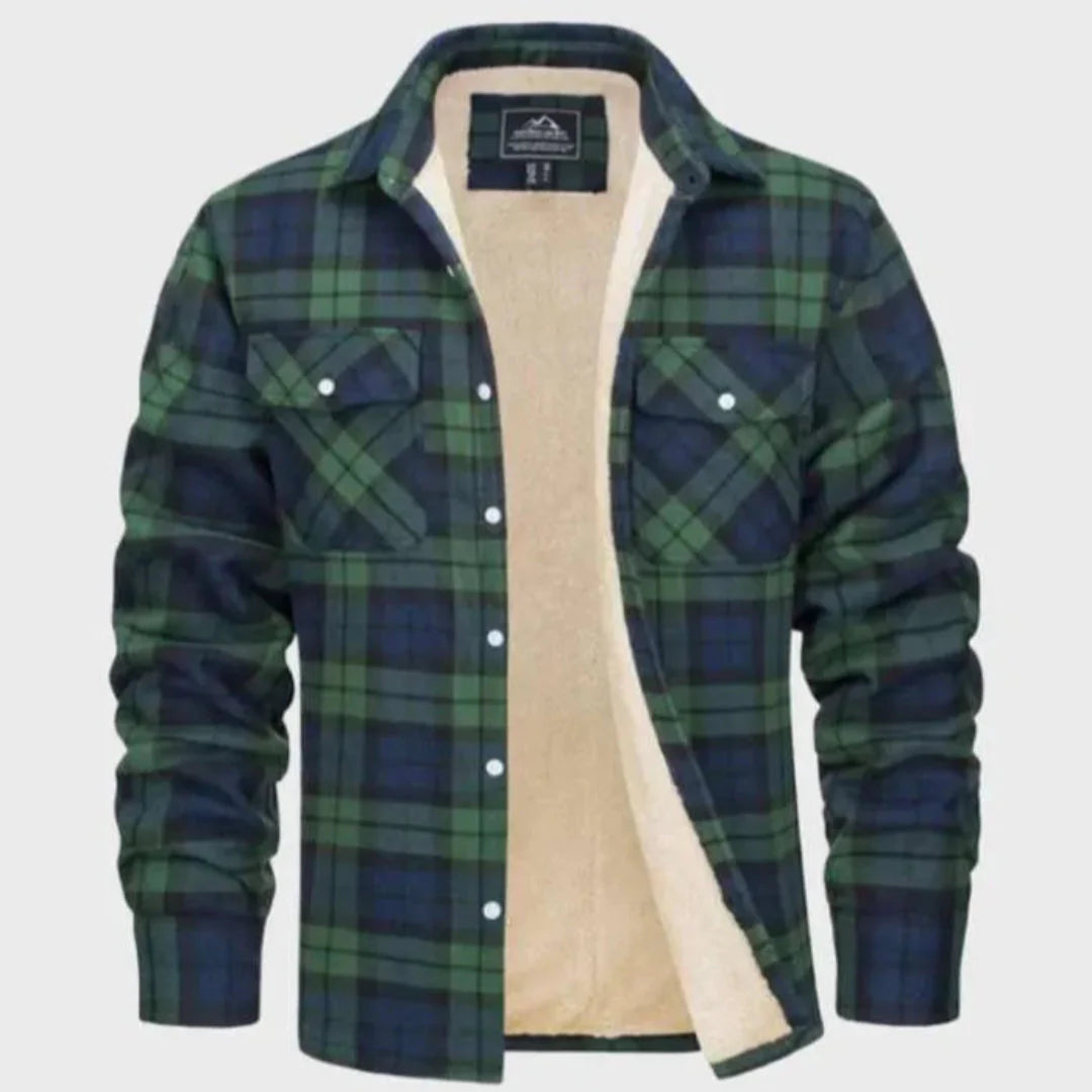 Stilla | Sherpa-Foring Flanneljakke