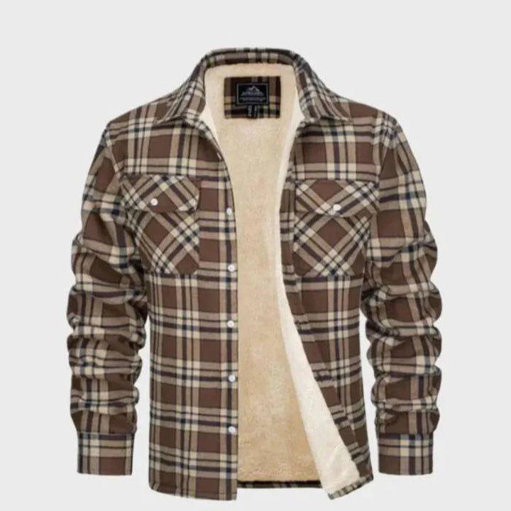 Stilla | Sherpa-Foring Flanneljakke