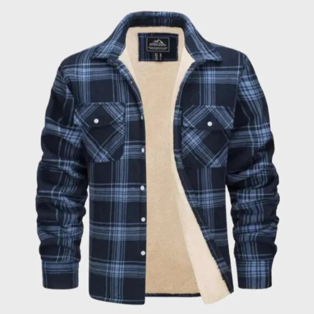 Stilla | Sherpa-Foring Flanneljakke
