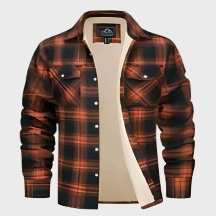 Stilla | Sherpa-Foring Flanneljakke