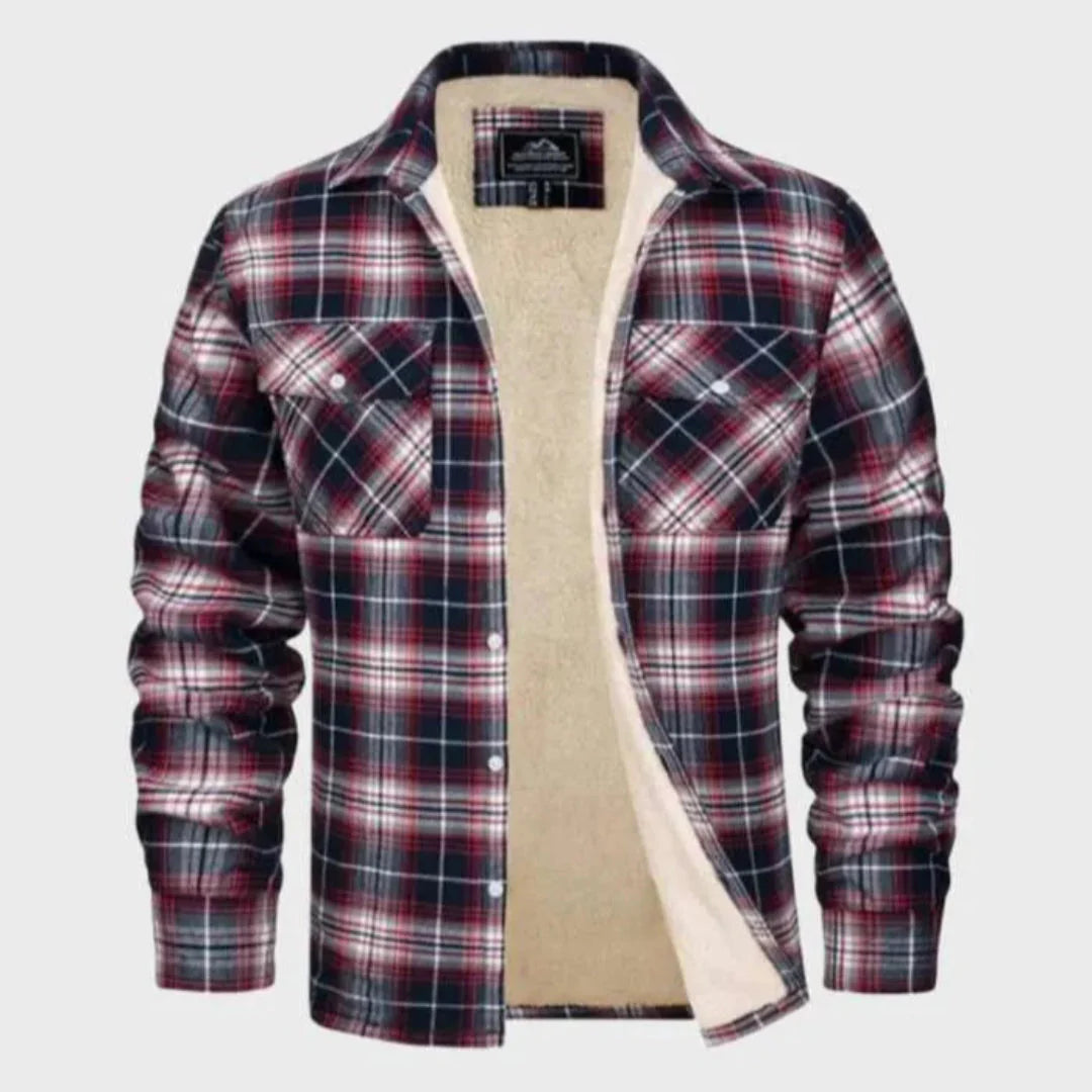 Stilla | Sherpa-Foring Flanneljakke