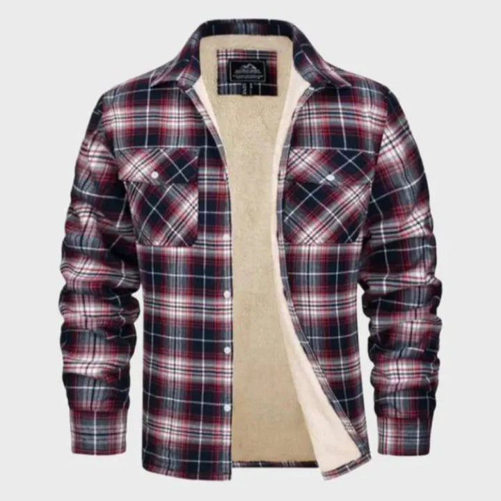 Stilla | Sherpa-Foring Flanneljakke