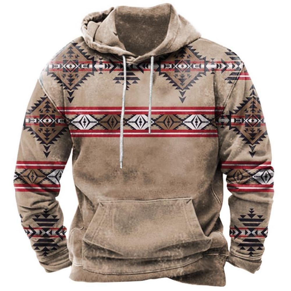 Stilla | Komfortabel Aztec-hoodie til afslappede stilarter
