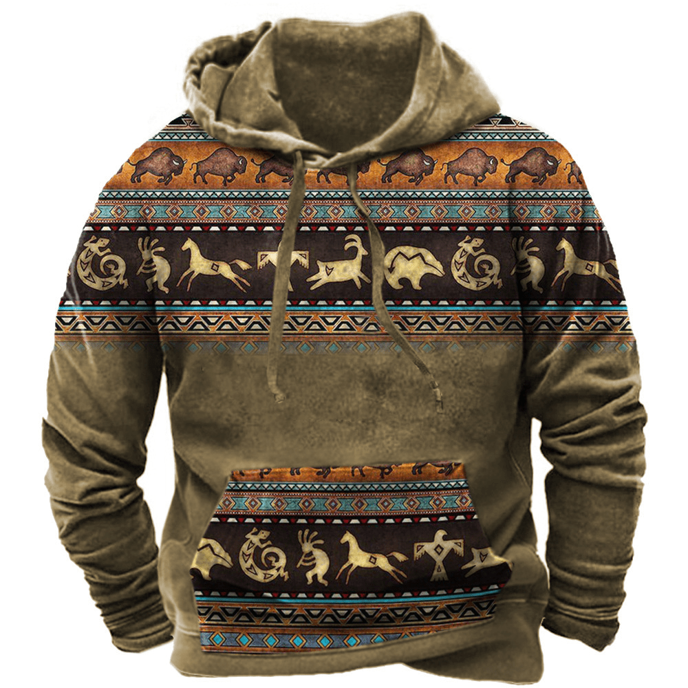 Stilla | Komfortabel Aztec-hoodie til afslappede stilarter