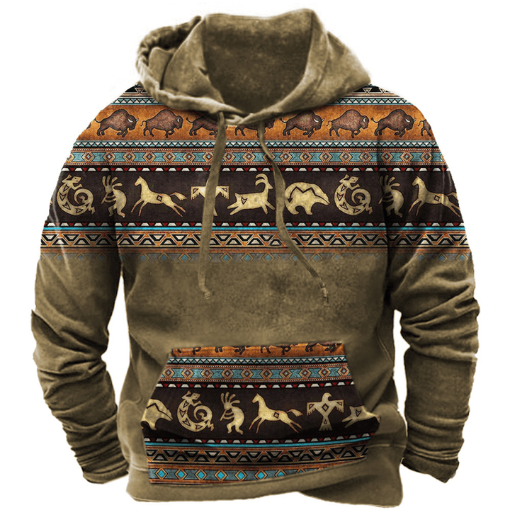 Stilla | Komfortabel Aztec-hoodie til afslappede stilarter