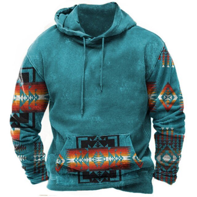 Stilla | Komfortabel Aztec-hoodie til afslappede stilarter