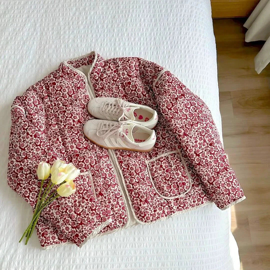 Stilla | Steppet Blomsterjakke