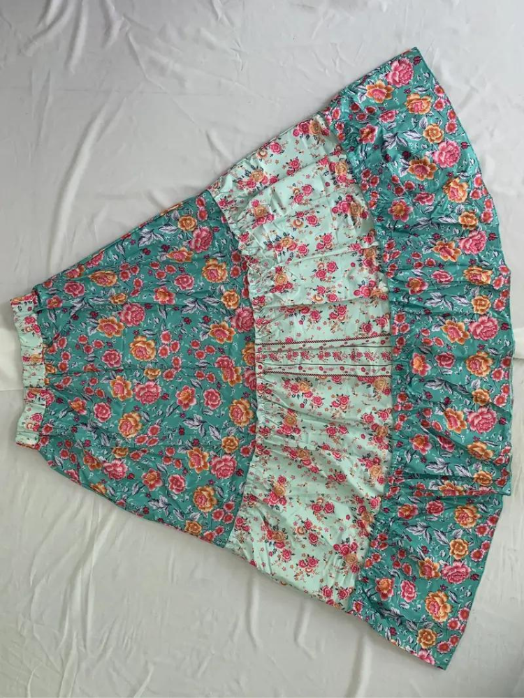 Skovae | Maxi Skirt Farverig Boho-flæser Skirt