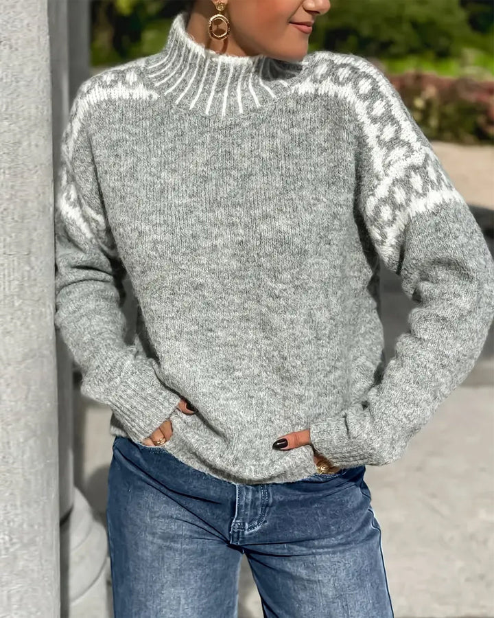 Stilla | Signeret sweatshirt med høj krave