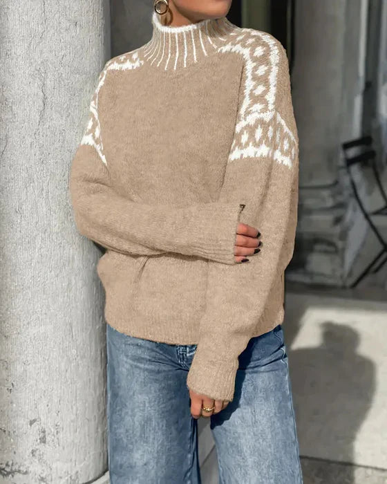Stilla | Signeret sweatshirt med høj krave