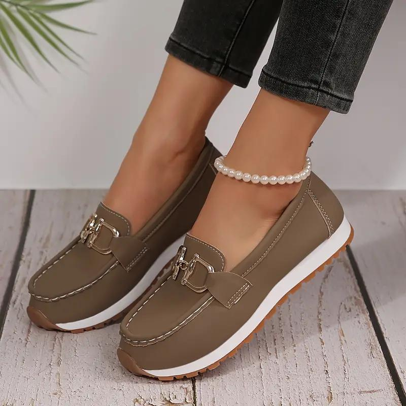 Stilla | Metallic Buckle Slip On Vandresko Damesko